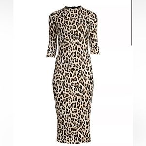 Alice and Olivia - Delora Leopard Bodycon Dress - Size 4